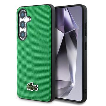 Samsung Galaxy S25 Lacoste Iconic Petit Pique Woven Logo Hülle - MagSafe kompatibel