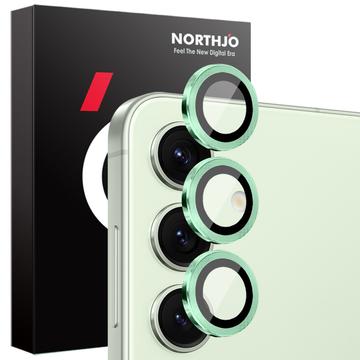 Samsung Galaxy S25 Northjo Kamera-Objektiv-Schutz-Set - Grün