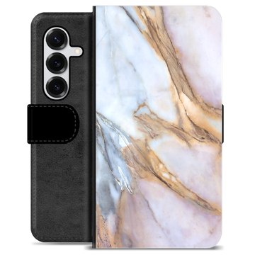 Samsung Galaxy S25+ Premium Schutzhülle mit Geldbörse - Eleganter Marmor