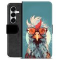 Samsung Galaxy S25+ Premium Schutzhülle mit Geldbörse - Huhn
