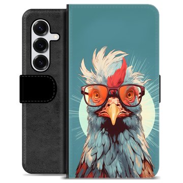 Samsung Galaxy S25+ Premium Schutzhülle mit Geldbörse - Huhn