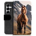 Samsung Galaxy S25+ Premium Schutzhülle mit Geldbörse - Pferd