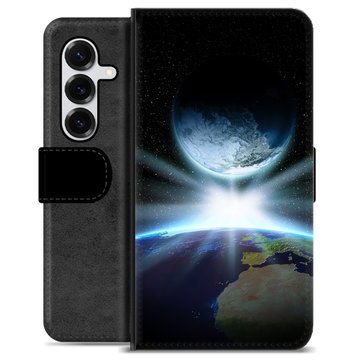 Samsung Galaxy S25+ Premium Schutzhülle mit Geldbörse - Weltraum
