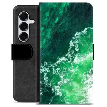 Samsung Galaxy S25+ Premium Schutzhülle mit Geldbörse - Wellen