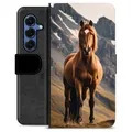 Samsung Galaxy S25 Premium Schutzhülle mit Geldbörse - Pferd