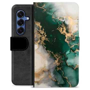Samsung Galaxy S25 Premium Schutzhülle mit Geldbörse - Jade Marmor