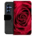 Samsung Galaxy S25 Premium Schutzhülle mit Geldbörse - Rose