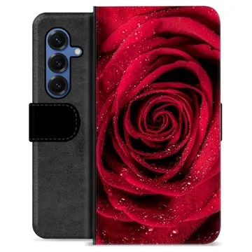 Samsung Galaxy S25 Premium Schutzhülle mit Geldbörse - Rose