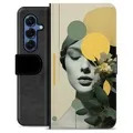 Samsung Galaxy S25 Premium Schutzhülle mit Geldbörse - Vintage Stimmung