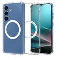 Samsung Galaxy S25 Spigen Ultra Hybrid Mag Hülle - Weiß / Durchsichtig