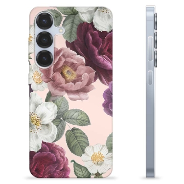 Samsung Galaxy S25 TPU Hülle - Romantische Blumen