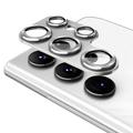 Samsung Galaxy S25 Ultra Hat Prince Full Cover Kameraobjektiv Panzerglas - Silber