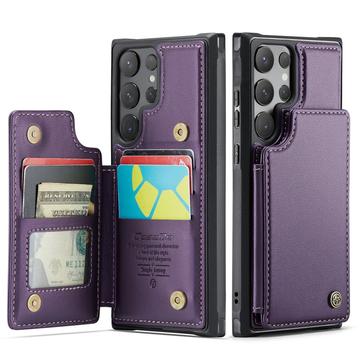 Samsung Galaxy S25 Ultra Caseme C22 Hülle RFID Kartenetui - Lila