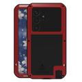 Samsung Galaxy S25 Ultra Love Mei Powerful Hybrid Hülle - Rot