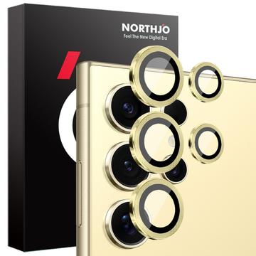 Samsung Galaxy S25 Ultra Northjo Kamera-Objektiv-Schutz-Set - Gold