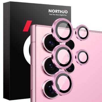 Samsung Galaxy S25 Ultra Northjo Kamera-Objektiv-Schutz-Set - Rosa