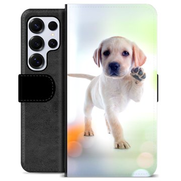 Samsung Galaxy S25 Ultra Premium Schutzhülle mit Geldbörse - Hund