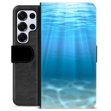 Samsung Galaxy S25 Ultra Premium Schutzhülle mit Geldbörse - Meer