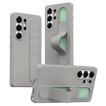 Samsung Galaxy S25 Ultra Smart Hybrid-Hülle mit Standgriff - Titanium Grau