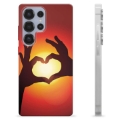 Samsung Galaxy S25 Ultra TPU Hülle - Herz-Silhouette