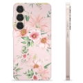 Samsung Galaxy S25+ TPU Hülle - Aquarell Blumen