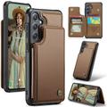 Samsung Galaxy S25+ Caseme C22 Hülle RFID Kartenetui - Braun