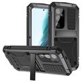 Samsung Galaxy S25+ R-Just Premium Hülle mit Kickstand und gehärtetem Glas-Screen-Schutz