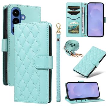 Samsung Galaxy S26/S26 Pro Luxus Gesteppte Wallet Hülle - Grün
