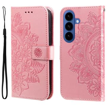 Samsung Galaxy S26/S26 Pro Mandala Serie Wallet Hülle - Rosa