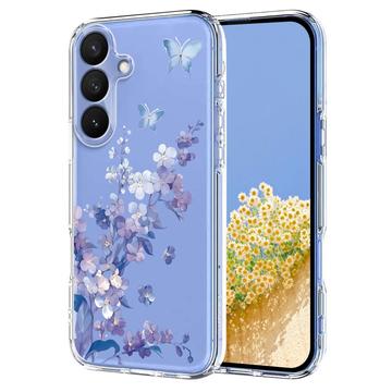 Samsung Galaxy S26 Pro TPU-Hülle mit Blumenmuster - lila