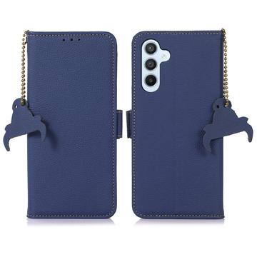 Samsung Galaxy S26/S26 Pro Wallet Leder Hülle mit RFID - Sapphire
