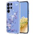 Samsung Galaxy S26 Ultra TPU-Hülle mit Blumenmuster - lila
