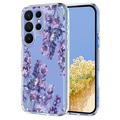 Samsung Galaxy S26 Ultra TPU-Hülle mit Blumenmuster - Glyzinie