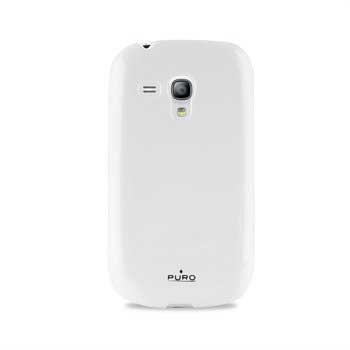Samsung Galaxy S3 Mini i8190 Puro Plasma Snap-on Schale - Weiß