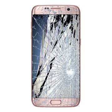 Samsung Galaxy S7 Edge LCD und Touchscreen Reparatur (GH97-18533E) - Rosa