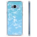 Samsung Galaxy S8 Hybrid Hülle - Blauer Marmor