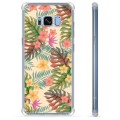 Samsung Galaxy S8+ Hybrid Hülle - Pinke Blumen