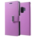 Samsung Galaxy S9 Mercury Rich Diary Schutzhülle mit Geldbörse (Bulk) - Purpur