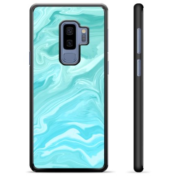 Samsung Galaxy S9+ Schutzhülle - Blauer Marmor