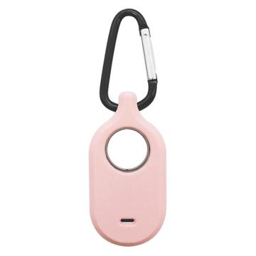 Samsung Galaxy SmartTag 2 Silikon Case mit Schlüsselbund - Rosa