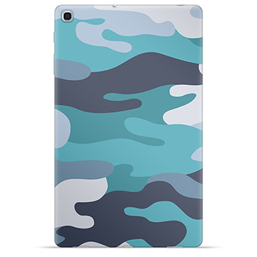 Samsung Galaxy Tab A 10.1 (2019) TPU Hülle - Blaue Tarnung