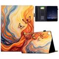 Samsung Galaxy Tab A11+/A9+ Smart Folio Hülle - Orangefarbene Schmetterlinge
