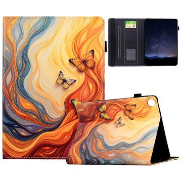 Samsung Galaxy Tab A11+/A9+ Smart Folio Hülle - Orangefarbene Schmetterlinge