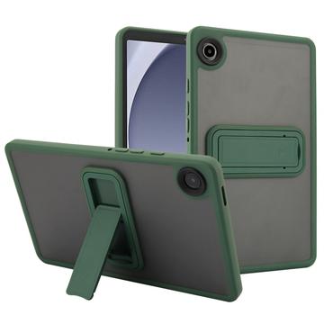 Samsung Galaxy Tab A9 Stoßfestes Hybrid-Hülle mit Kickstand - Grün