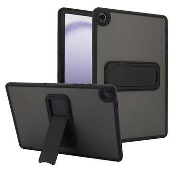 Samsung Galaxy Tab A9+ Stoßfestes Hybrid Hülle mit Kickstand - Schwarz