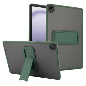 Samsung Galaxy Tab A9+ Stoßfestes Hybrid Hülle mit Kickstand - Grün