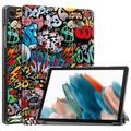 Samsung Galaxy Tab A9+ Tri-Fold Serie Smart Folio Hülle - Graffiti