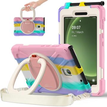 Samsung Galaxy Tab Active5 Heavy Duty 360 Hülle mit Handschlaufe - Bunt