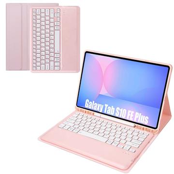 Samsung Galaxy Tab S10 FE+ Bluetooth Tastaturhülle - Rosa