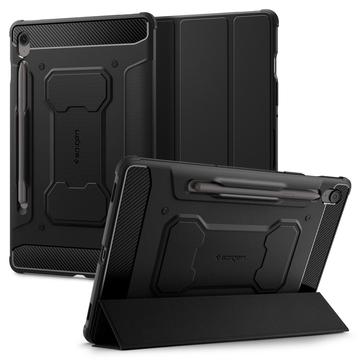 Samsung Galaxy Tab S10 FE+ Spigen Rugged Armor Pro Folio Hülle- Schwarz